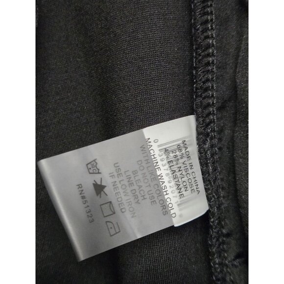 Vince Camuto Womens 0 Black Slim Leg Tech Ponte Ankle Pants Trousers Office Wear - Picture 8 of 8